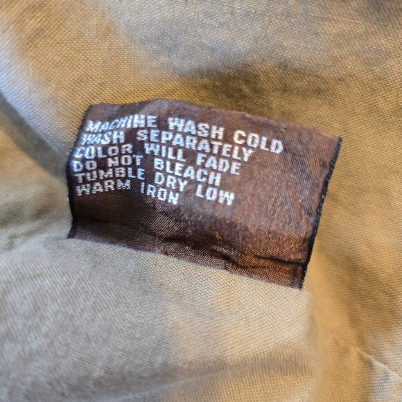 Ducks Unlimited Field Chore Coat Men's M Green Canvas Leather Trim Huntingcore - Picture 8 of 13